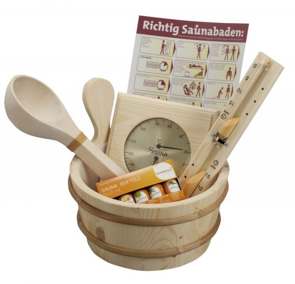 Saunazubehörbox 11-teilig